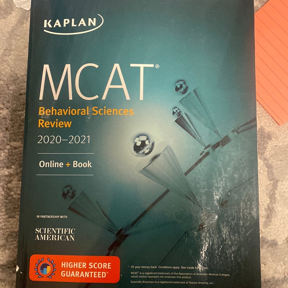 Kaplan MCAT 2020-2021 behavioral science Book